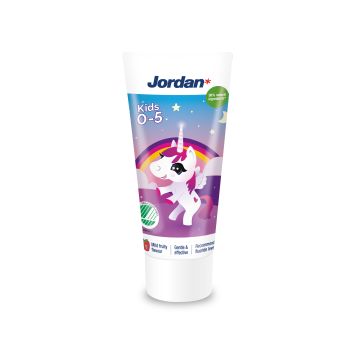 Jordan Kids 0-5-vuotta Mild strawberry  lasten hammastahna 50 ml