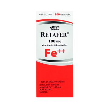 RETAFER 100 mg depottabl 100 fol