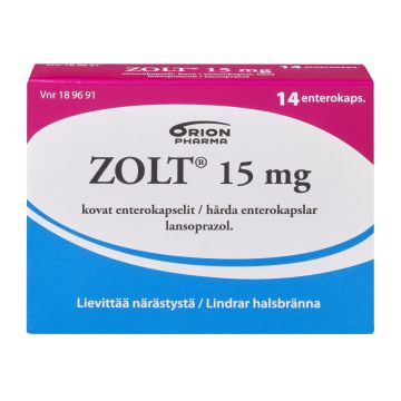 ZOLT 15 mg enterokaps, kova 14 fol