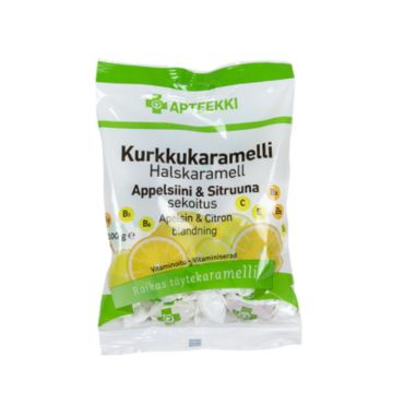APTEEKKI Kurkkukaramelli Appelsiini & Sitruuna