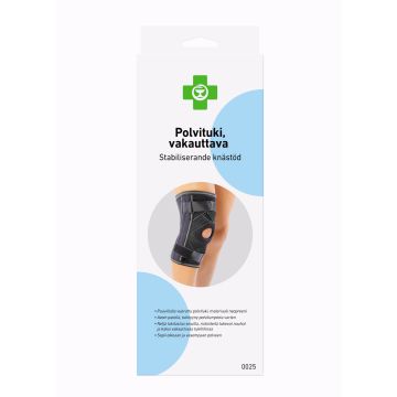 Apteekki polvituki vakauttava M, musta 1 kpl