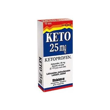 KETO 25 mg tabl, kalvopääll 15 fol