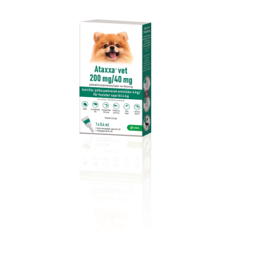 ATAXXA VET 200/40 mg paikallisvaleluliuos (enintään 4 kg painaville koirille)0,4 ml