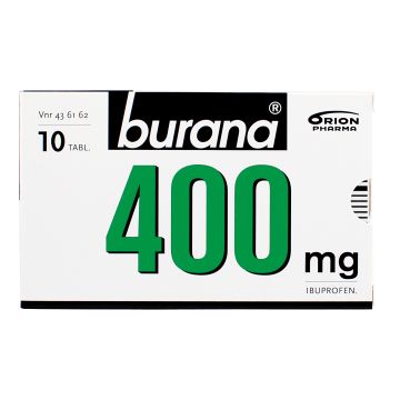 BURANA 400 mg tabl, kalvopääll 10 fol