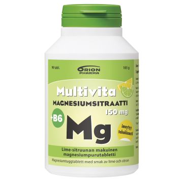 MULTIVITA MAGN.SITR+B6 LIME-SITR. 150MG 90 PURUTABL