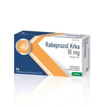 RABEPRAZOL KRKA 10 mg enterotabl 14 fol