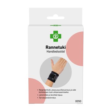 Apteekki rannetuki XL, musta X1 kpl