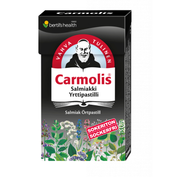 Carmolis Salmiakki Yrttipastilli