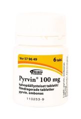 PYRVIN tabletti, kalvopäällysteinen 100 mg 6 kpl
